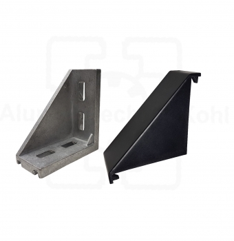 Preview: Winkel Abdeckkappe 45 x 90 Nut 10 BP45N10