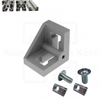 Winkelblock 40 Aluprofil 40 Nut 8