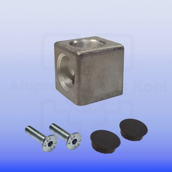 Würfelverbinder 2D 20 für Aluprofil 20x20 Nut 5 Blank IP20N5
