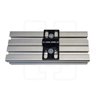 Zinkdruckgussscharnier 40 Profil 40 Nut 10 mit Befestigung BP40N10