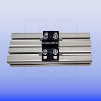 Scharnier Zinkdruckguss 40 mit Klemmhebel Profil 40 Nut 10 mit Bef. BP40N10