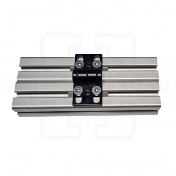 Scharnier Zinkdruckguss 40 mit Klemmhebel Profil 40 Nut 10 mit Bef. BP40N10