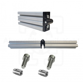 Scharnier Zinkdruckguss 40 mit Klemmhebel Profil 40 Nut 10 mit Bef. BP40N10