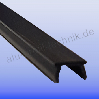 Abdeckprofil Kunststoff schwarz Stab 2 m für  Profil 20 Nut 6 BP20N6