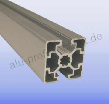 Aluprofil 30 x 30 Nut 8  2 NVS 180° Alu silber B im Zuschnitt 80 mm - 5900 mm