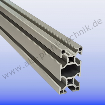 Aluprofil 30 x 60 Nut 8 BP30N8  Alu silber im Zuschnitt 80 mm - 5900 mm