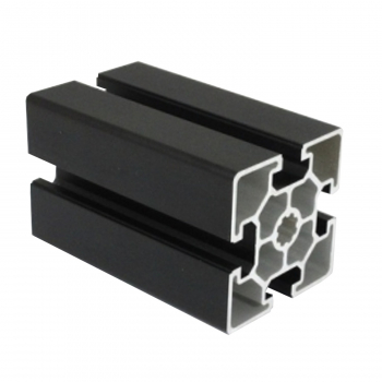 Aluprofil Profil 60 x 60 Nut 10 leicht schwarz eloxiert Bosch Raster