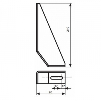 Fundamentwinkel 210 Bodenwinkel Nut 10