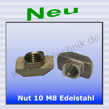 Hammermutter Nut 10 - M4-M5-M6 M8  VA Rostfrei