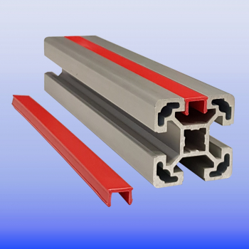 Abdeckprofil Kunststoff Rot Nut 10 Profil 40