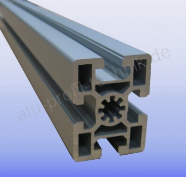 Profil 45 x 60 Nut 10 schwer Alu silber im Zuschnitt 80 mm - 5900 mm