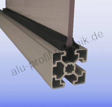 Schutzscheibenprofil Kunststoff Licht Grau Nut 10 Profil 45 Bosch Raster