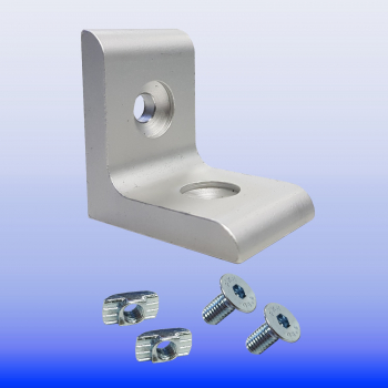 Winkel 30 x 40 Nut 8 Aluminium Alufarbig für Profil 30x 30N8 BP