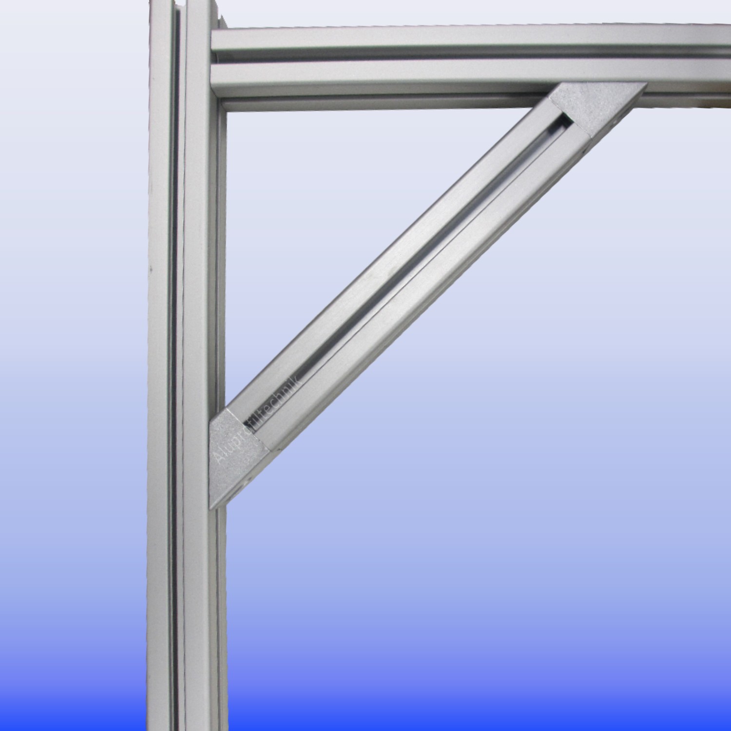 Aluprofiltechnik 45° Verbinder Profil 40 Nut 8 mit Befestigung für 40