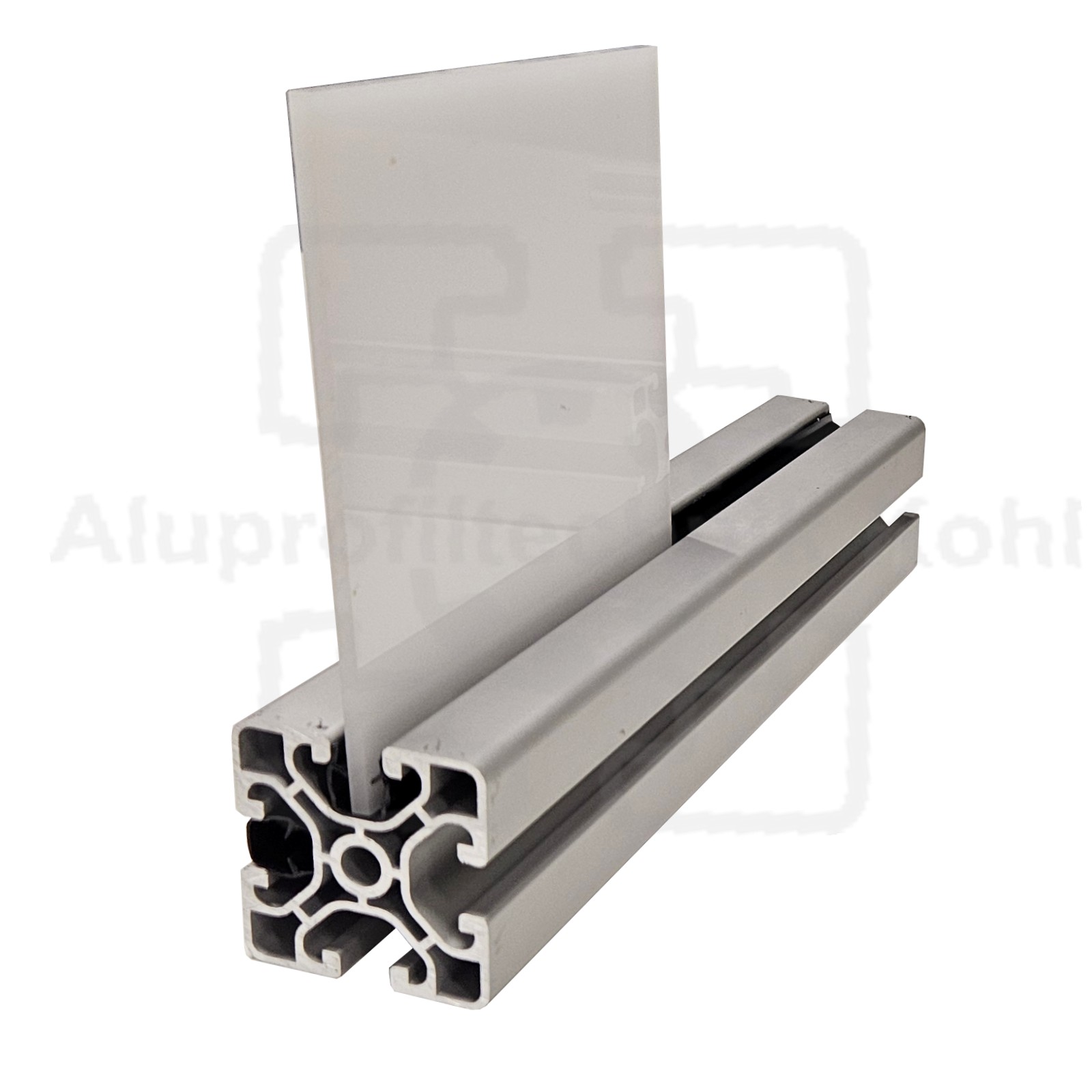 Aluprofiltechnik Einfassprofil U Abdeckprofil Kunststoff Schwarz Nut 