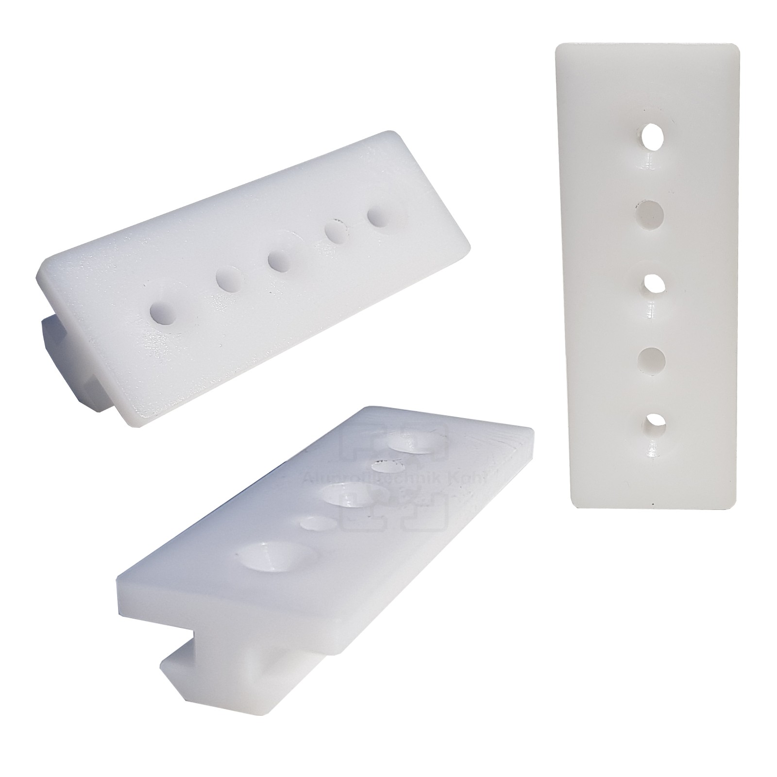 Aluprofiltechnik Profilgleiter Profil 40 Nut 8 mittig / flach