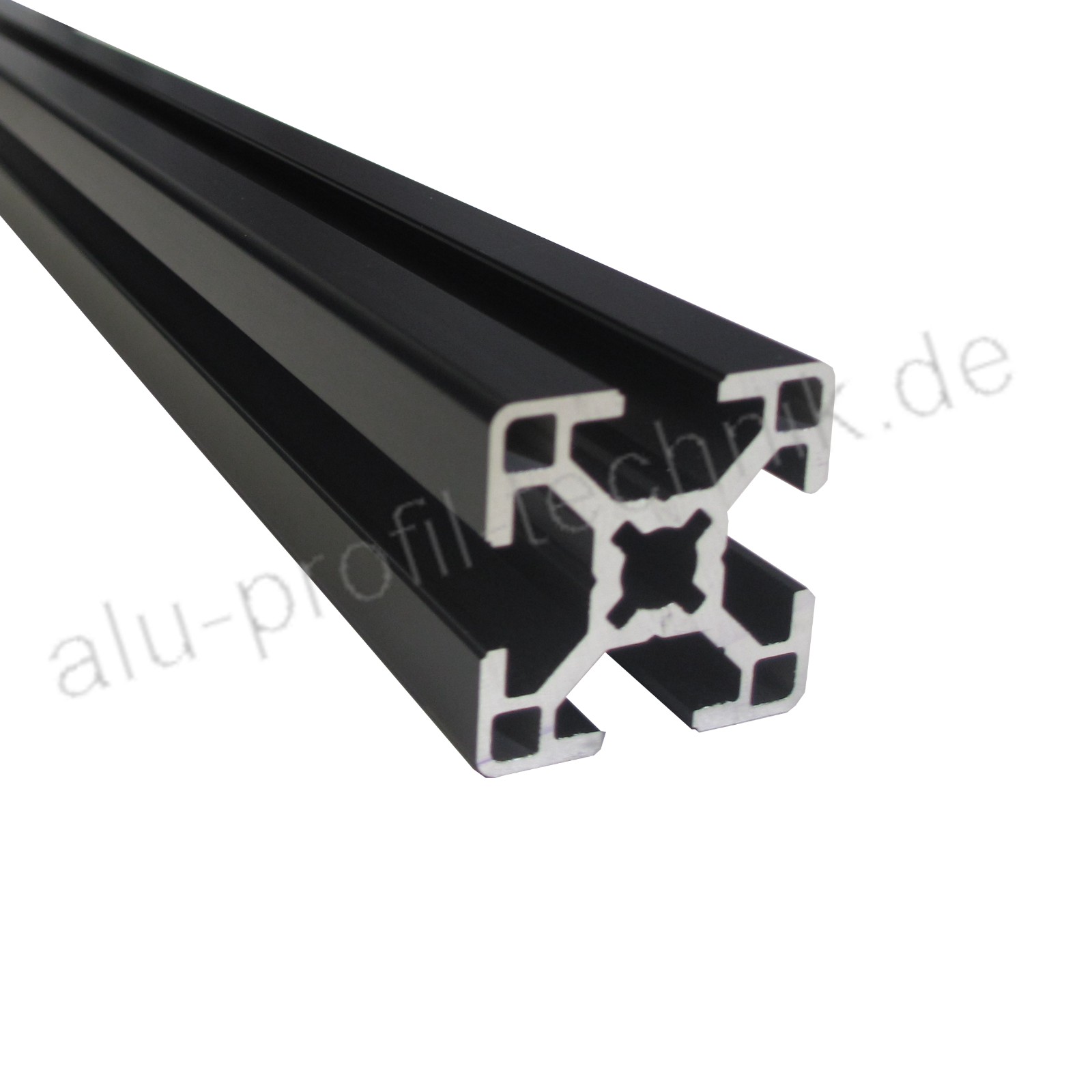 Aluminiumprofil schwarz 30x30L B-Typ Nut 8 30 x 30 ALU Profil bis 2m leicht 