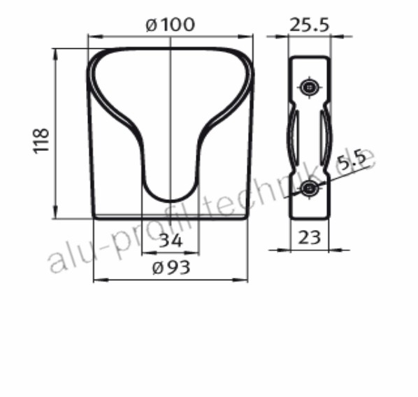 Var cc458017 aluminium flaschenhalter schwarz Aluminium Flaschenhalte