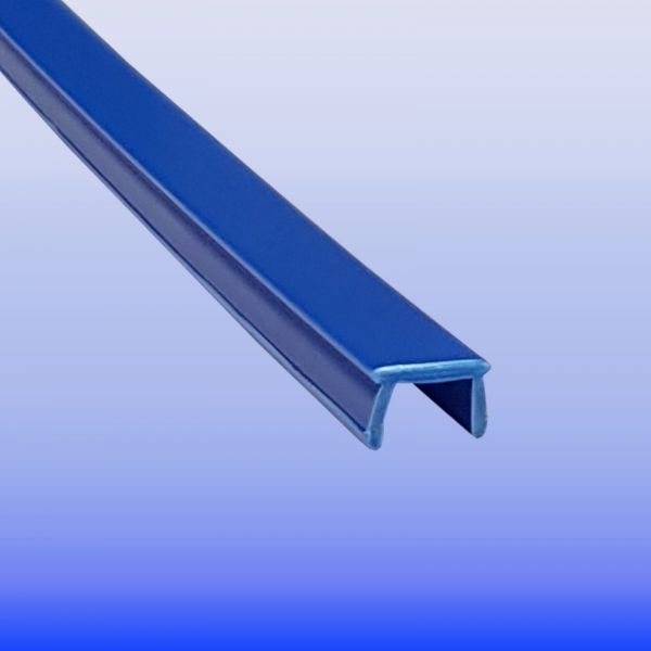 Abdeckprofil Kunststoff blau Nut 10 Profil 40