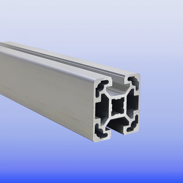 Aluprofil 40 x 40 Nut 10 2N/180° Alu silber B im Zuschnitt Aluprofil 40 x 40 Nut 10 2N/180° Alu silber B im Zuschnitt