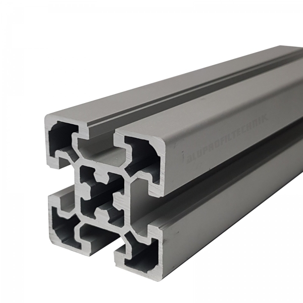Profil 50 x 50 Leicht Nut 10 Alu silber im Zuschnitt 80 mm - 5900 mm Profil 50 x 50 Leicht Nut 10 Alu silber im Zuschnitt 80 mm - 5900 mm