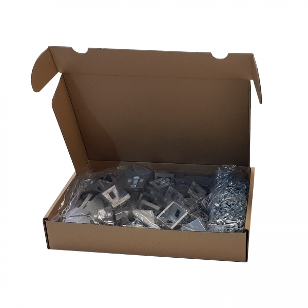 Aluprofil 30 x 30 Nut 8 Startepaket 10 x 1950 mm inkl. 50 x Winkel 30 Nut 8 mit Bef.