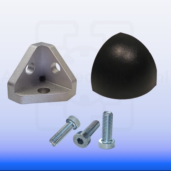 3 D - Eckverbinder für Alu Profil 40 Nut 8