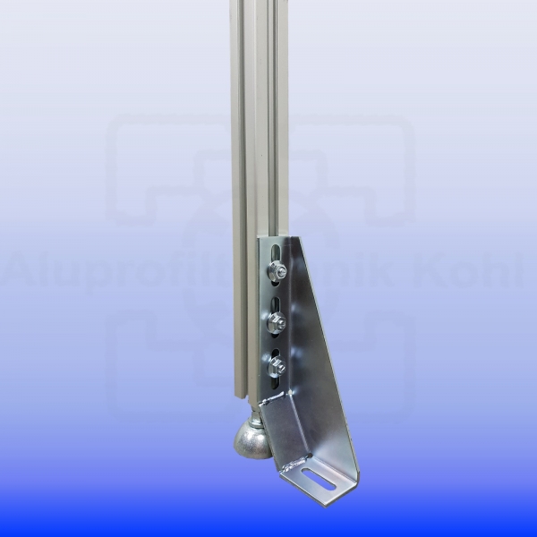 Fundamentwinkel 210 Bodenwinkel Nut 8 optional mit Befestigung IP40N8