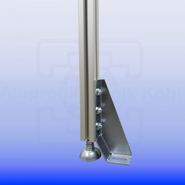 Fundamentwinkel 210 Bodenwinkel Nut 8 optional mit Befestigung IP40N8