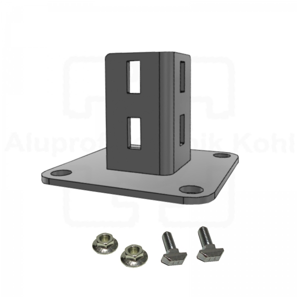 Fußkonsole-45-110-VZ-Pfostenkonsole-Pfostenstaender-