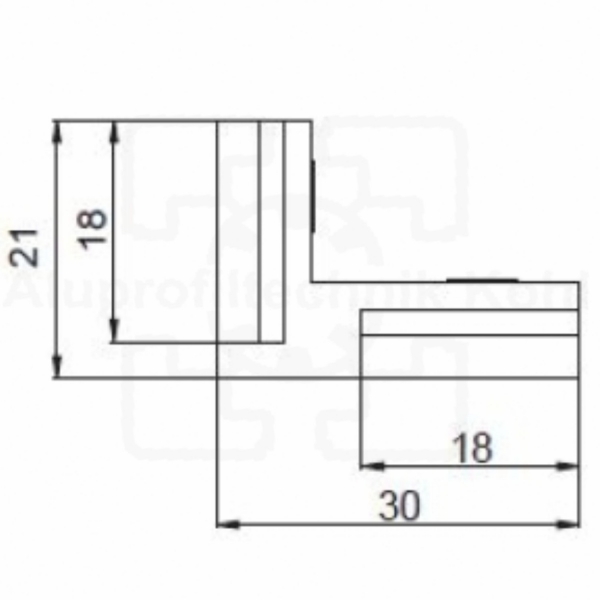 Innenwinkel Nut 8 kompatibel mit Profil 40x40N8