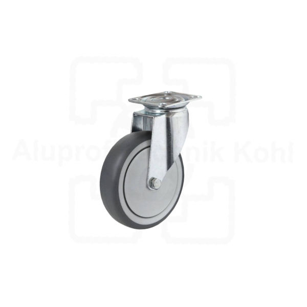 Lenkrolle Bockrolle Apparaterolle Durchmesser 75 mm mit Platte Serie LR11
