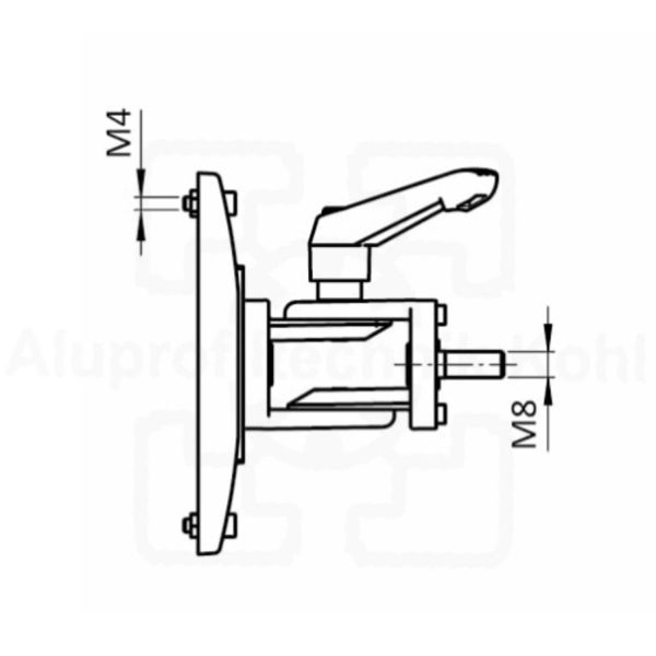 Monitorhalter-halter-Bildschiirm-Aluprofil-40-Nut8