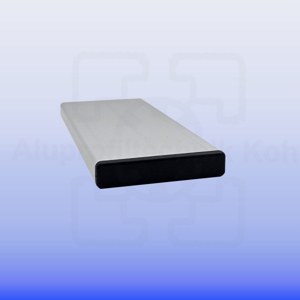 Profilabdeckkappe für Nutplatte 16 x 160 Nut 8 Kunststoff schwarz