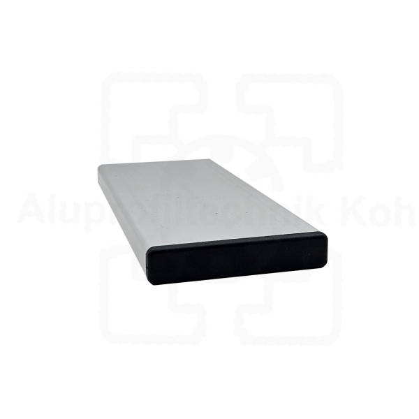 Profilabdeckkappe für Nutplatte 16 x 160 Nut 8 Kunststoff schwarz