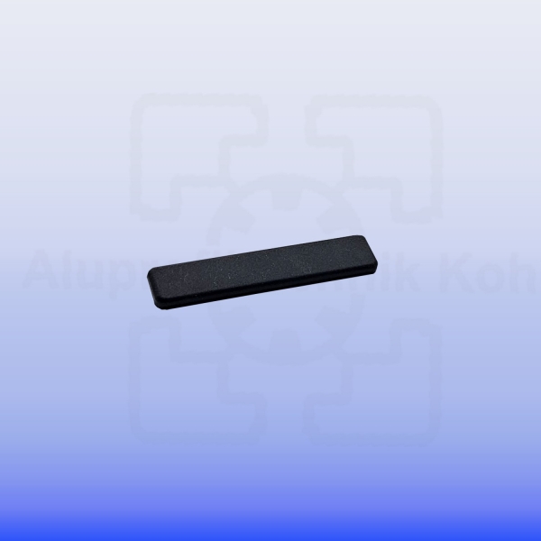 Profilabdeckkappe für Nutplatte 16 x 160 Nut 8 Kunststoff schwarz