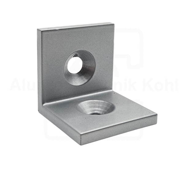 Winkel 40 x 40 Stahl schwarz Nut 10 Eckige Form