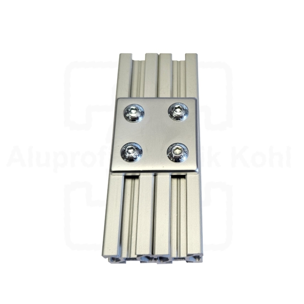 Verbindungsplatte 40 x 40 silber optional Befestigung für Aluprofil 20 Nut 6 BP20N6