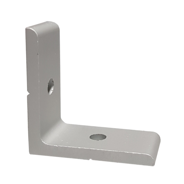 Winkel Alu silber 20 x 40 Nut 6 , wahlweise mit Befestigung BP20N6
