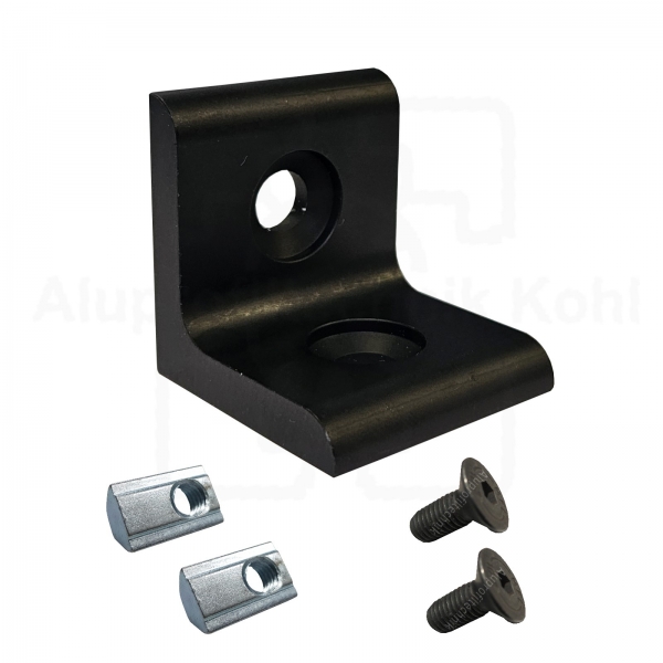 Alu Winkel 40 x 40 Nut 8 Aluminium