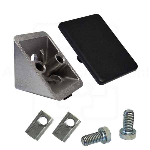 Winkel 40 x 40 Nut 8 schwere Ausführung optional mit Befestigung IP40N8