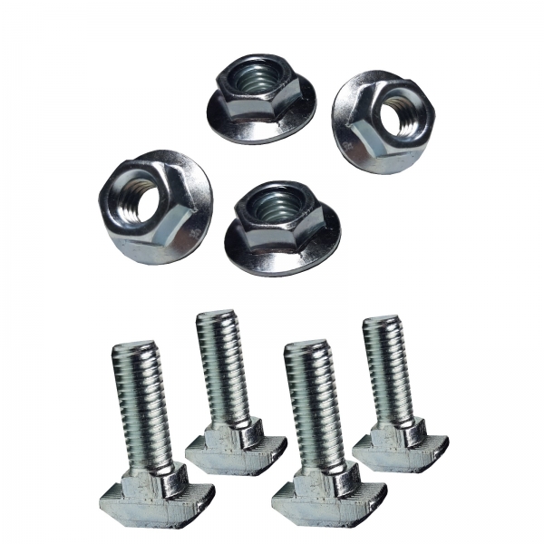 Winkel 45 x 45 Profil Nut 10 mit Befestigung  BP45N10