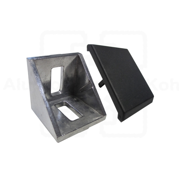 Winkel Abdeckkappe 40 leicht für Winkel 40 Nut 8 leicht