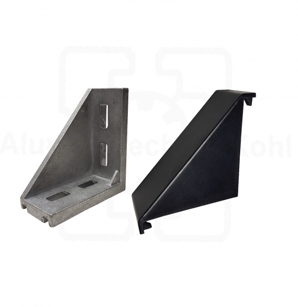 Winkel Abdeckkappe 45 x 90 Nut 10 BP45N10