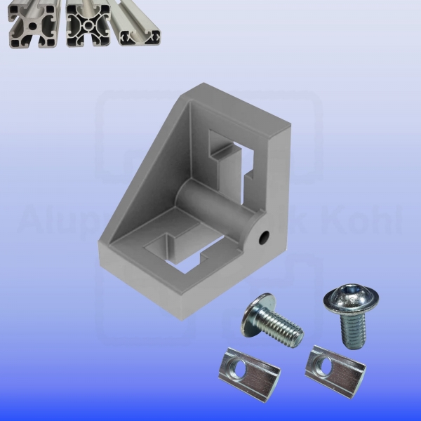 Winkelblock 40 Aluprofil 40 Nut 8