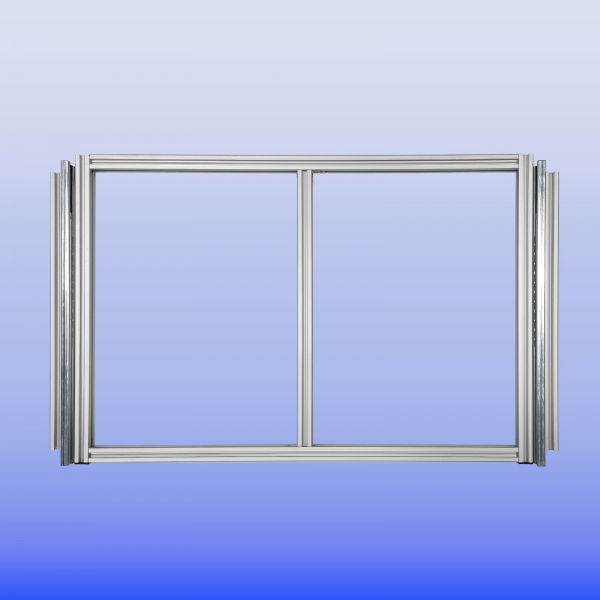 Regalsystem RL- 600 x 400 mit Auszug für 3 Eurobehälter Grundmodell