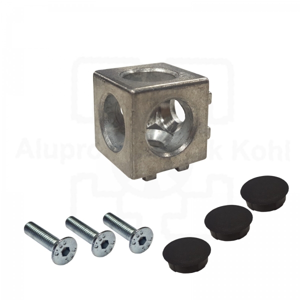 Würfelverbinder 3D 20 x 20 Nut 5 Nutprofil