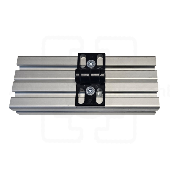 Zinkdruckgussscharnier 40 Profil 40 Nut 10 mit Befestigung BP40N10