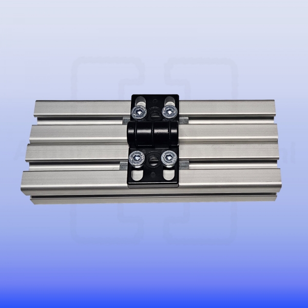 Scharnier Zinkdruckguss 40 mit Klemmhebel Profil 40 Nut 10 mit Bef. BP40N10