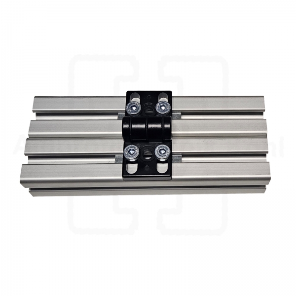 Scharnier Zinkdruckguss 40 mit Klemmhebel Profil 40 Nut 10 mit Bef. BP40N10